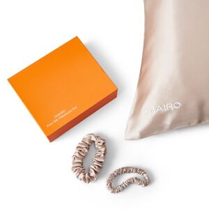 OHAIRO Pure Silk Pillow Case Set Champagne