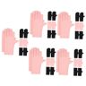 Healvian 20 Par spikhandskar anti UV handskar nail art handskar antihandskar UV-skyddshandskar Manikyrhandskar UV-ljushandskar UV handskar uv-handskar för gel nagellampa utomhus- Nylon