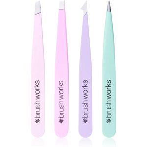 Brushworks Tweezer Set Pastel set of tweezers