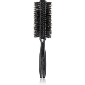 Janeke Black Line Tumbled Wood Hairbrush Ø 55mm round hairbrush with nylon and boar bristles