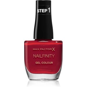 Max Factor Nailfinity Gel Colour gel nail polish without UV/LED sealing shade 310 Red Carpet Ready 12 ml