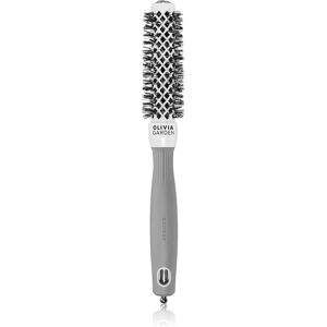 Olivia Garden Expert Shine Wavy Bristles White&Grey hairbrush průměr 20 mm 1 pc