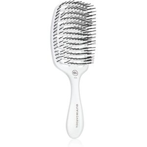 Olivia Garden ESSENTIAL CARE FLEX Medium Hair Bristles hairbrush Ice White 1 pc