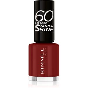 Rimmel 60 Seconds Super Shine nail polish shade 320 Rapid Ruby 8 ml