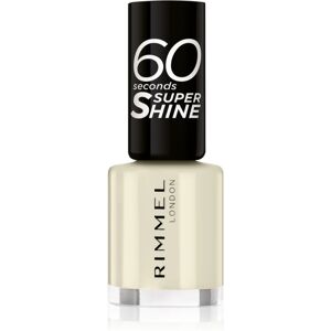 Rimmel 60 Seconds Super Shine nail polish shade 730 Silver Bullet 8 ml