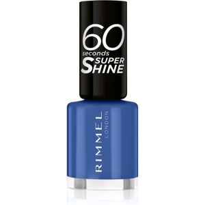 Rimmel 60 Seconds Super Shine nail polish shade 828 Danny Boy Blue! 8 ml