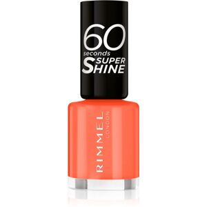 Rimmel 60 Seconds Super Shine nail polish shade 404 Ora-ngy Vibe 8 ml