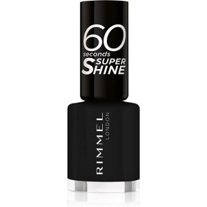 Rimmel 60 Seconds Super Shine nail polish shade 900 Black 8 ml