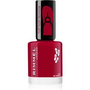 Rimmel 60 Seconds Flip Flop Nail Polish Shade 312 Be Red-y 8 ml