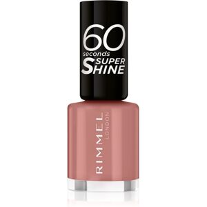 Rimmel 60 Seconds Super Shine nail polish shade 230 Mauve To The Music 8 ml