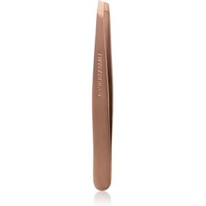 Tweezerman Studio Collection slanted tweezers Rose Gold 1 pc