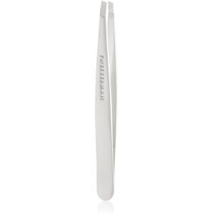 Tweezerman Studio Collection slanted tweezers Platinum Silver 1 pc