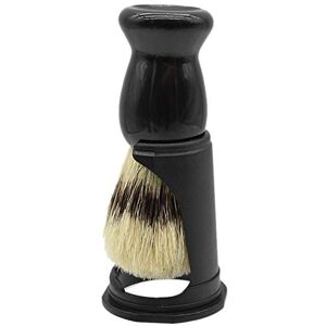 Sujurio Soft Boar Bristle Wood Beard Brush Hairdresser Shaving Tool Men Mustache Comb Kit Shaving Stand Holder Set