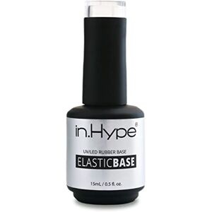 IN.HYPE Rubber Base Coat UV/LED Curable. Soak Off (Elastic), 0.5 Fl Oz (Pack of 1)