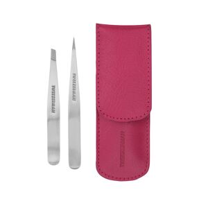 Tweezerman Petite Tweeze Set with Pink Case