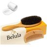 Belula 100% Boar Bristle Hair Brush Set. Soft Natural Bristles for Thin and Fine Hair.