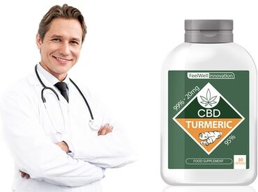 Groupon Goods Global GmbH 30, 60, 120 or 240 Turmeric CBD Capsules