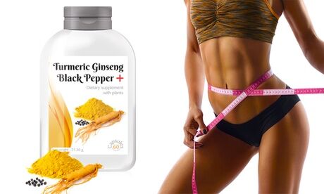 Groupon Goods Global GmbH Up to 720 Turmeric, Ginseng and Black Pepper Supplement Capsules