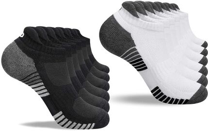 Groupon Goods Global GmbH 6 or 12 Pairs of Unisex Cushioned Running Ankle Socks