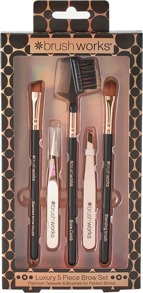 Brushworks HD Luxury Brow Set Rose Gold