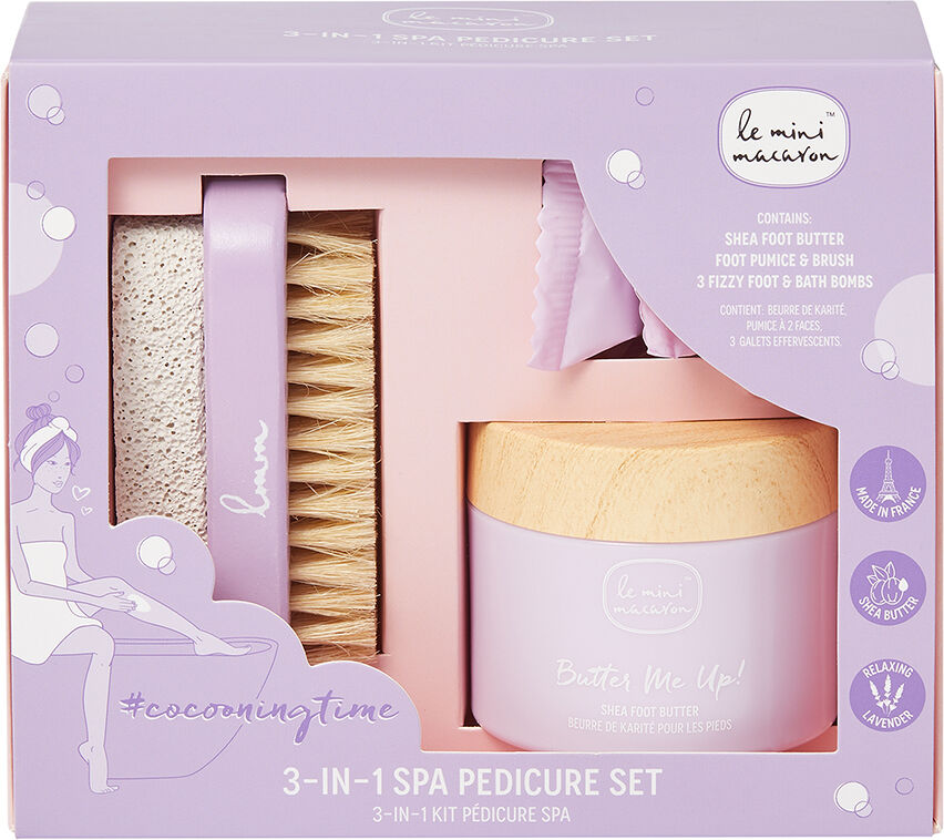 Le Mini Macaron Cocooning Time 3in1 Spa Pedicure Set