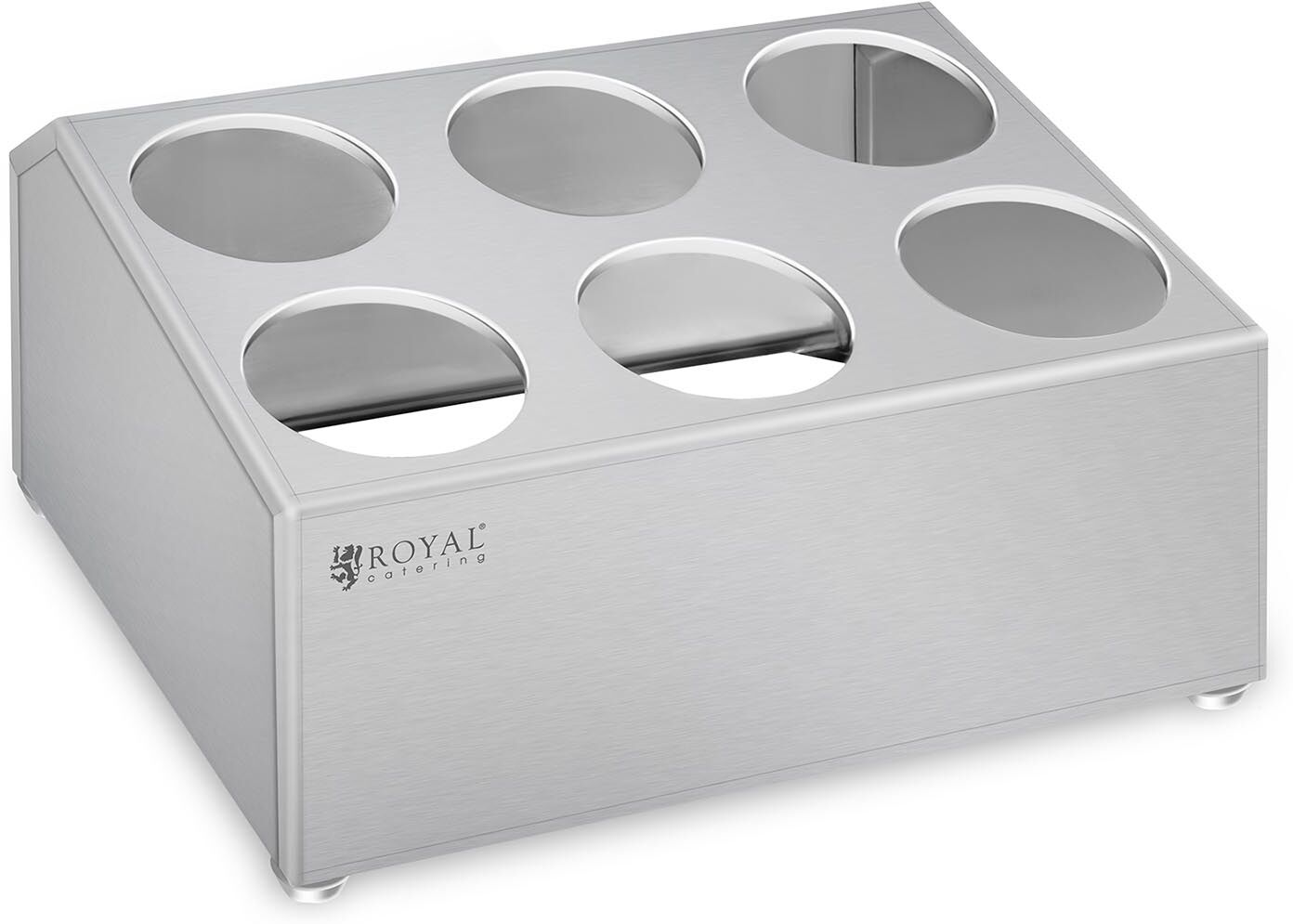 Royal Catering Porta-talheres - aço inox - para seis suportes RCCH-1H6