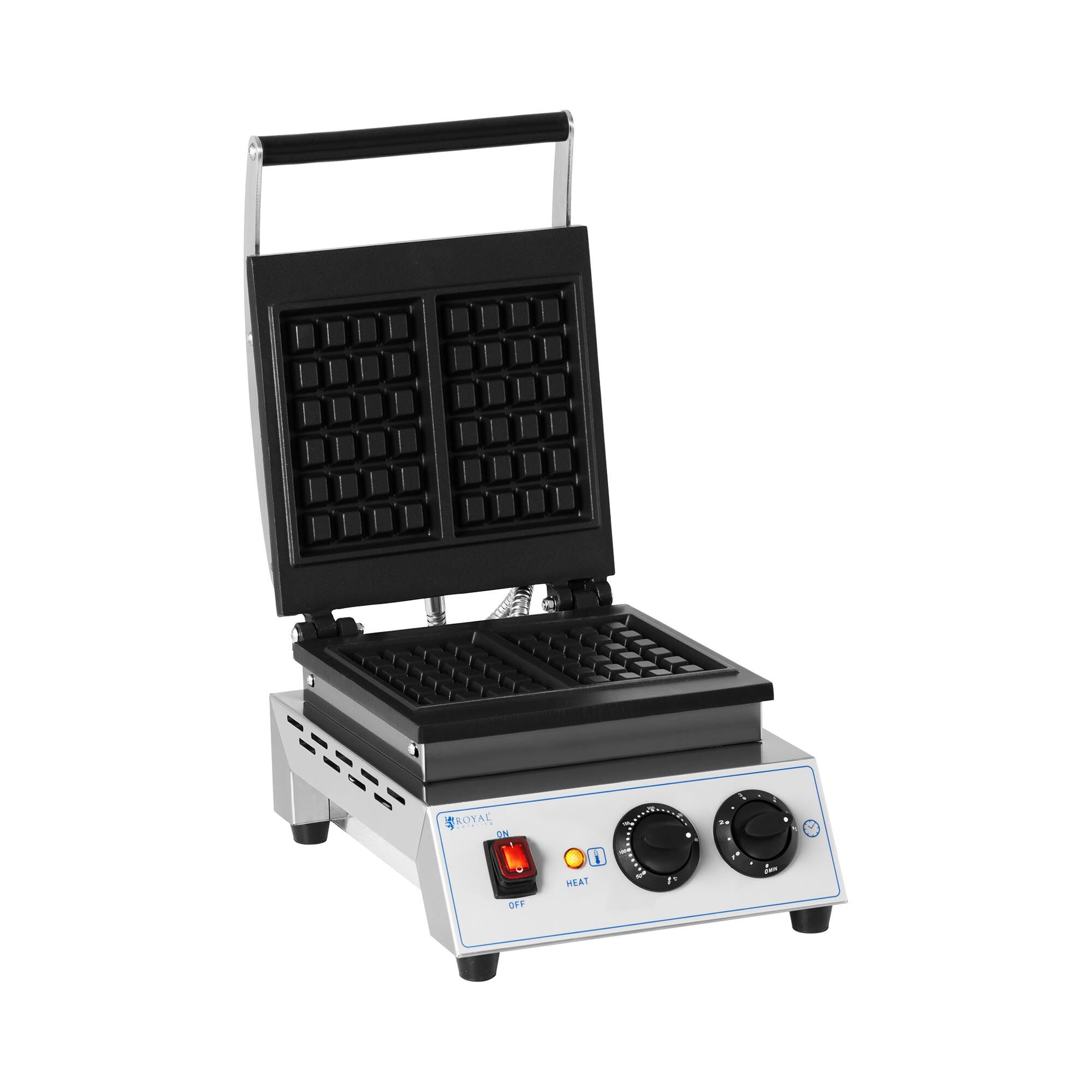 Royal Catering Máquina de waffles - waffles belgas - 1500 W RC-WMS01