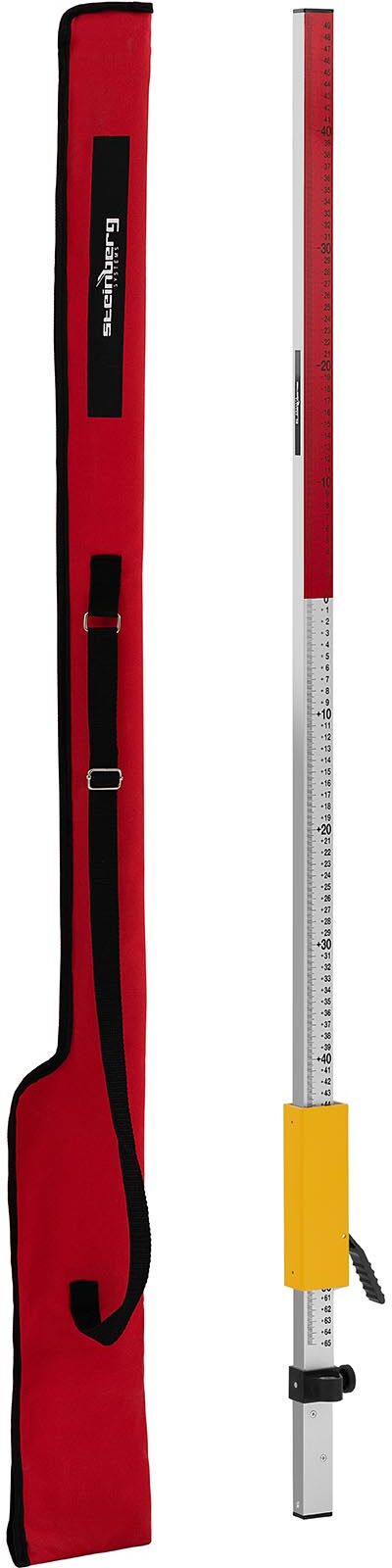 Steinberg Systems Mira topográfica - 2,4 m - 2 escalas (mm/cm) - alumínio - com deslizador SBS-NL-240PLUS