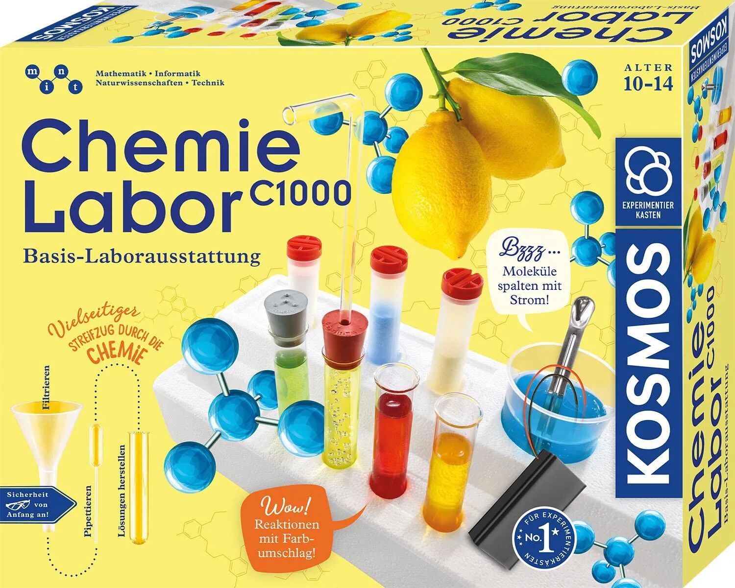 KOSMOS Experimentierkasten: Chemielabor C 1000 X