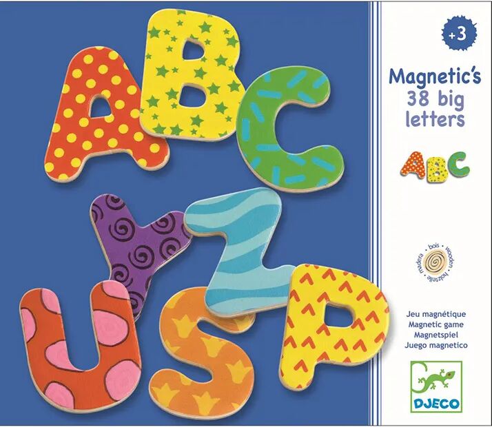 Djeco Magnete 38 BIG LETTERS in bunt