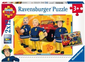 Ravensburger Verlag Puzzle Feuerwehrmann Sam im Einsatz 2x12-teilig