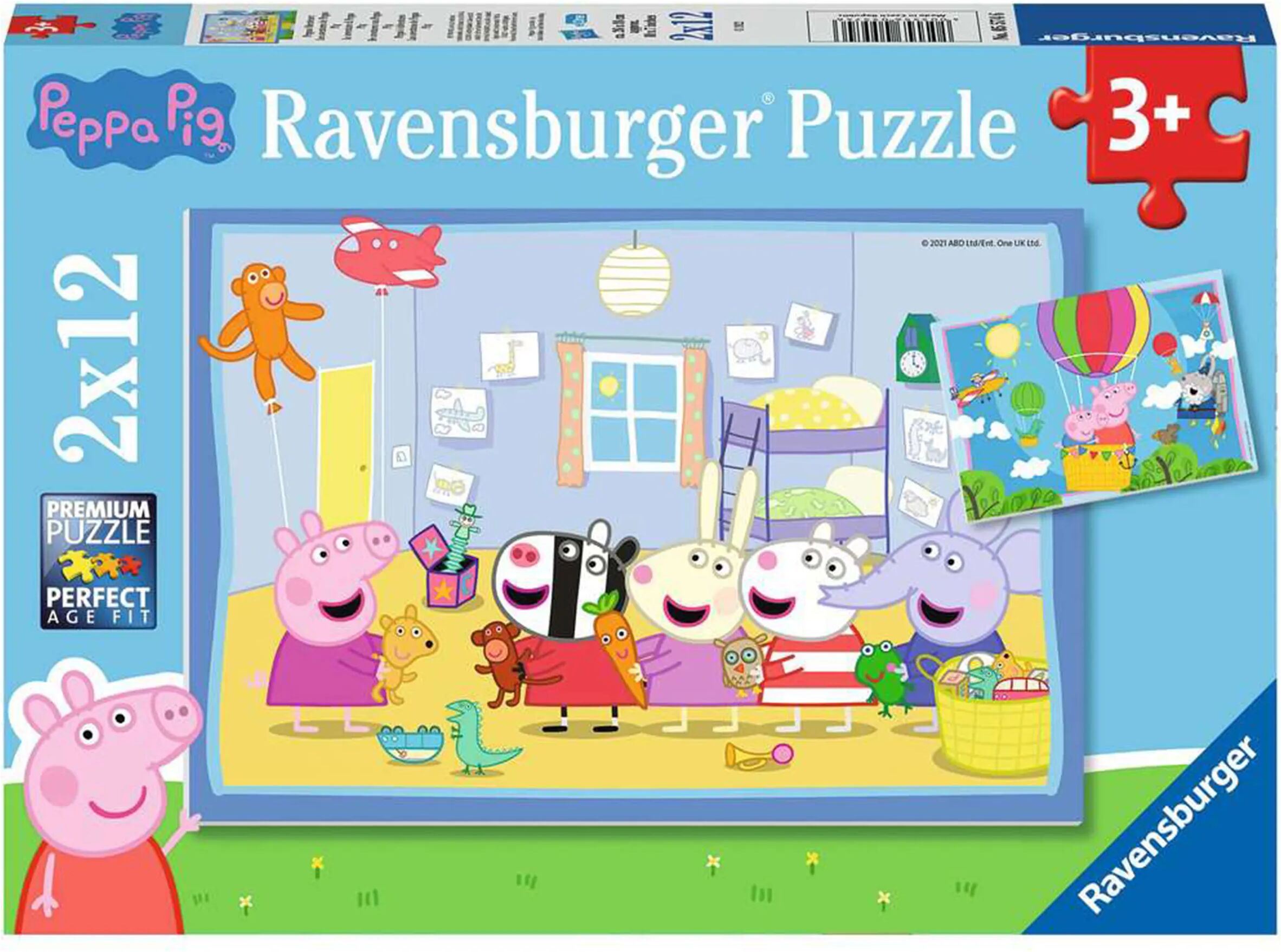 Ravensburger Verlag Puzzle PEPPAS ABENTEUER 2x12-teilig