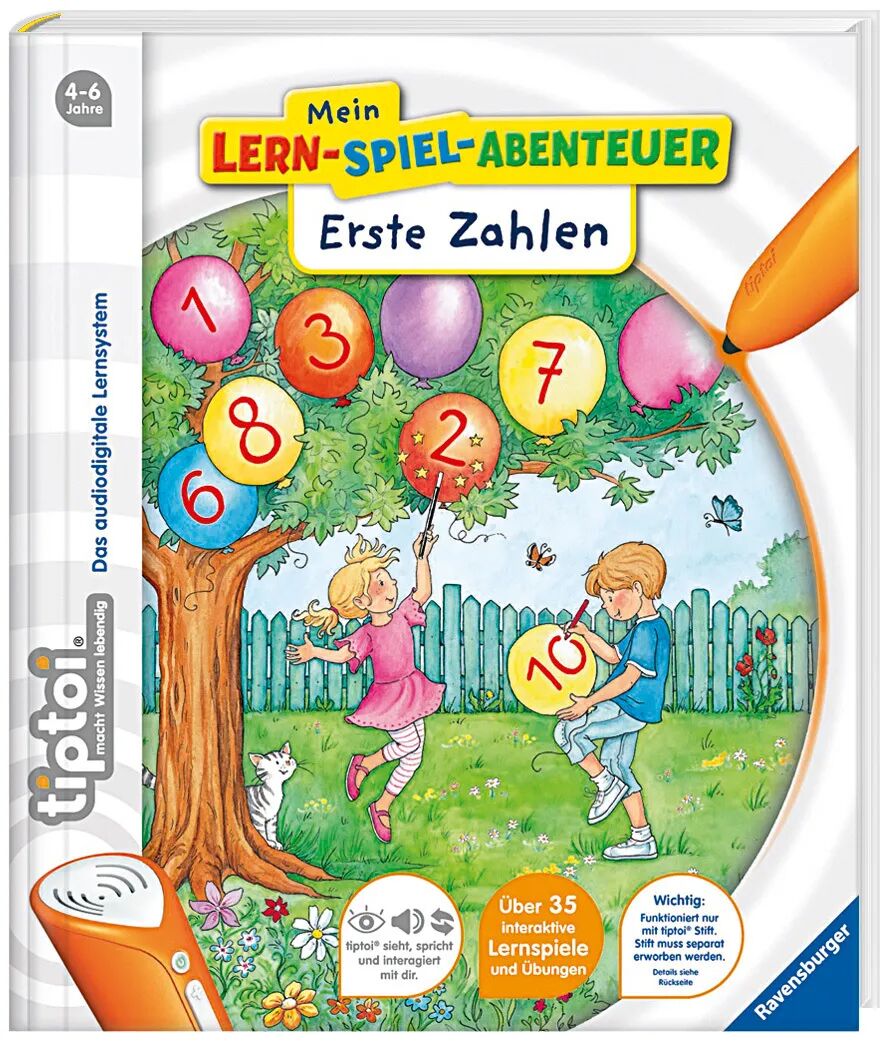Ravensburger Verlag Ravensburger tiptoi® - Mein Lern-Spiel-Abenteuer (Thema: Erste Zahlen)