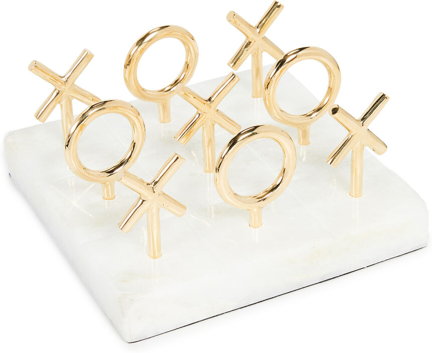 Jonathan Adler Brass Tic Tac Toe Game Brass One Size  Brass  size:One Size