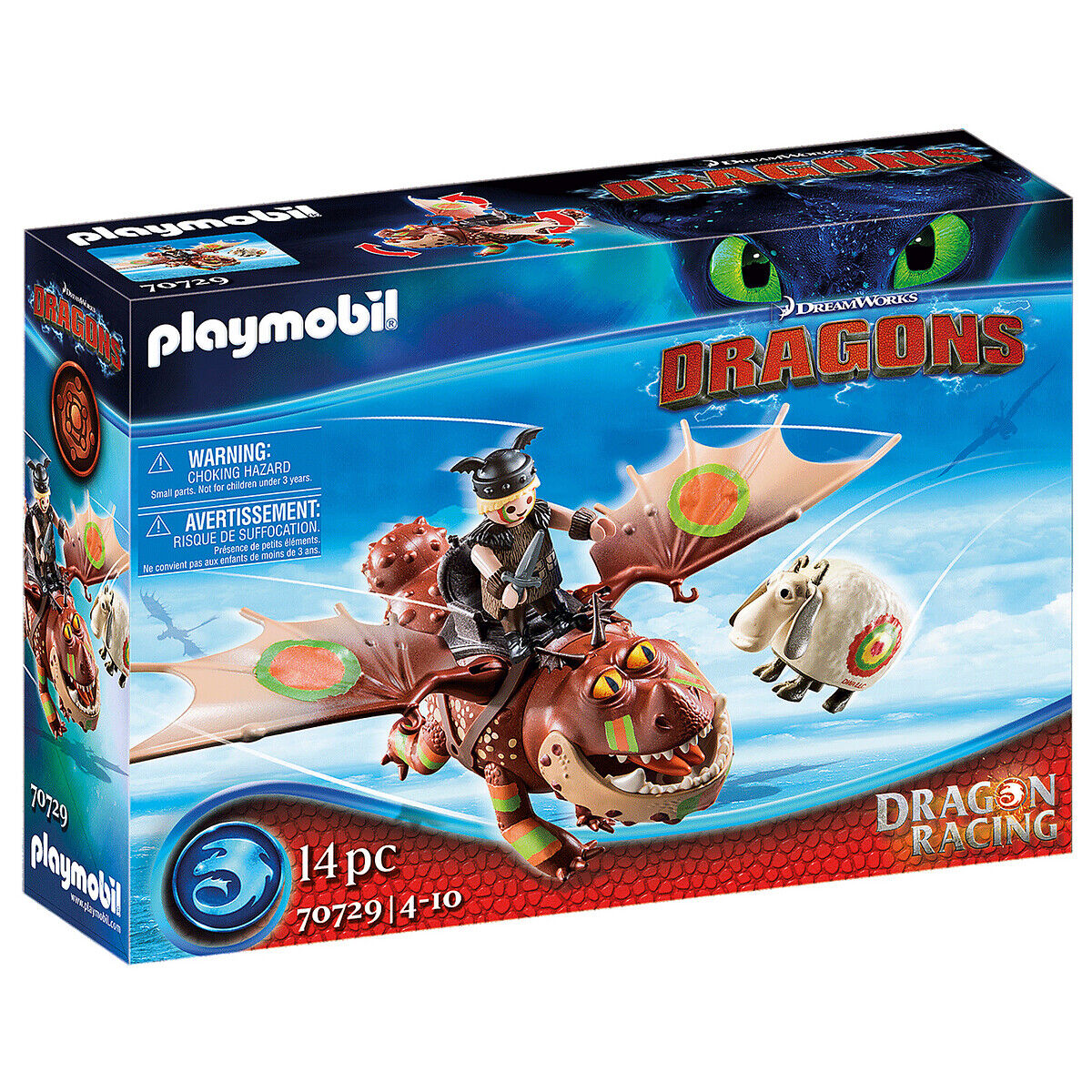 PLAYMOBIL Dragon Racing Varek et Bouledogre