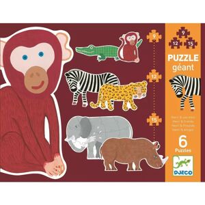 Djeco - Henri & Freunde, 9/12/15 Puzzleteile, Puzzle Henri&freunde 9/12/15t, Multicolor