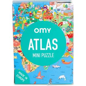 Omy - Puzzle, 54 Teile, Mini Atlas, 6.5x3.5x9cm, Multicolor