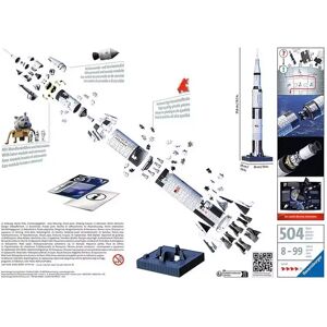 Ravensburger - Apollo Saturn V Rakete 3d Puzzle, 440 Teile, Multicolor