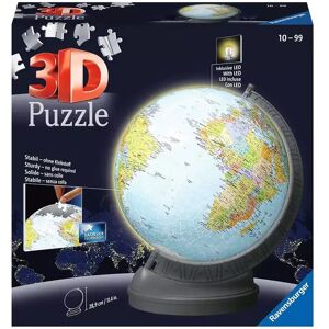 Ravensburger - 3d Globus Mit Licht 540 Teile, Multicolor