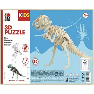 Marabu - 3d Puzzle, Kids T-Rex Dinosaurier, 23x18.6x0.5cm, Multicolor