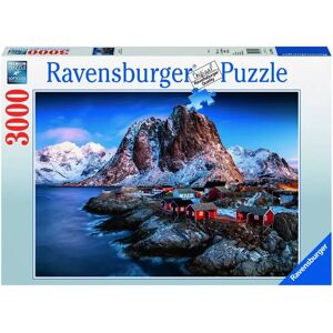 Ravensburger - Puzzle Hamnoy, Lofoten, 3000 Teile, Multicolor