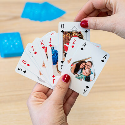 smartphoto Spielkarten mit personalisierter Rückseite