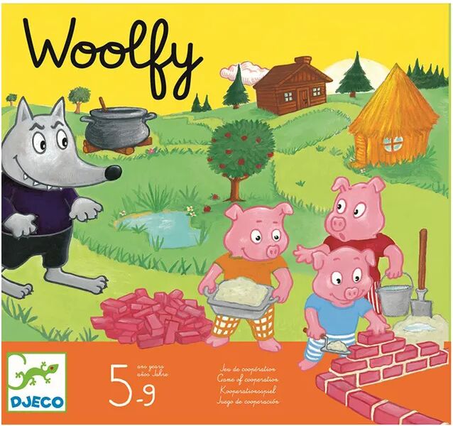 Djeco Brettspiel WOOLFY in bunt