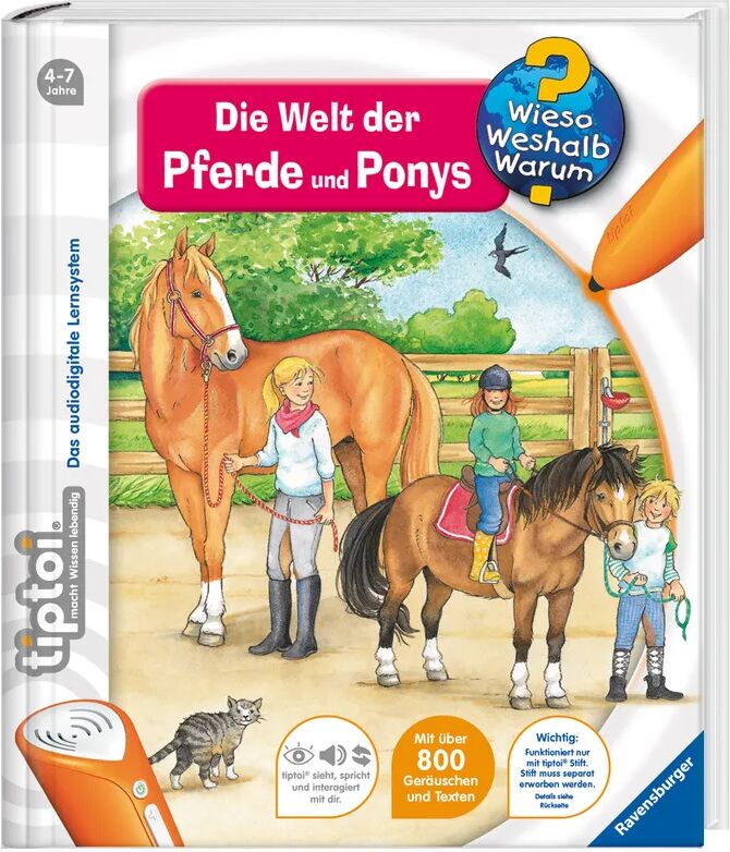 Ravensburger Verlag Die Welt der Pferde und Ponys / Wieso? Weshalb? Warum? tiptoi® Bd.13