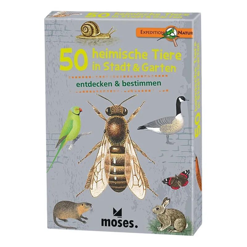 moses Verlag Expedition Natur 50 heimische Tiere in Stadt & Garten