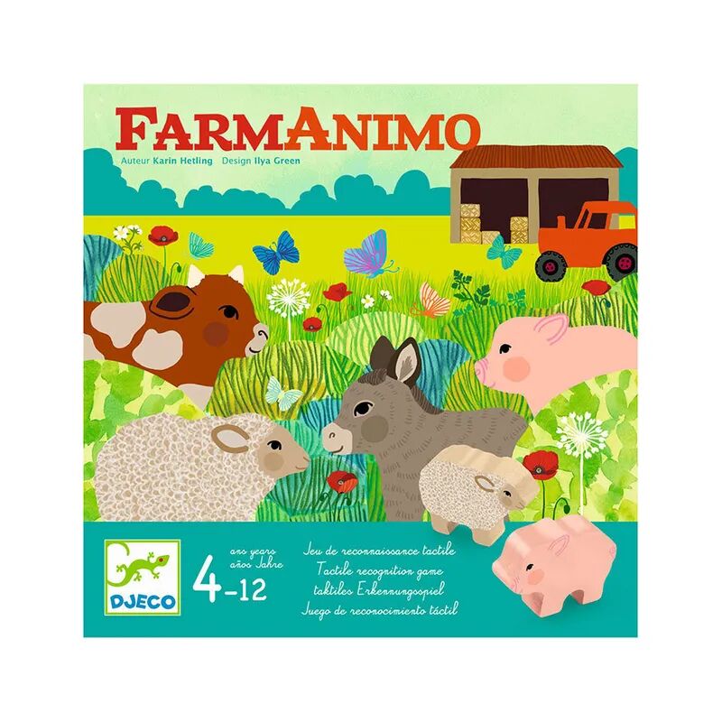 Djeco Gesellschaftsspiel FARM ANIMO in bunt