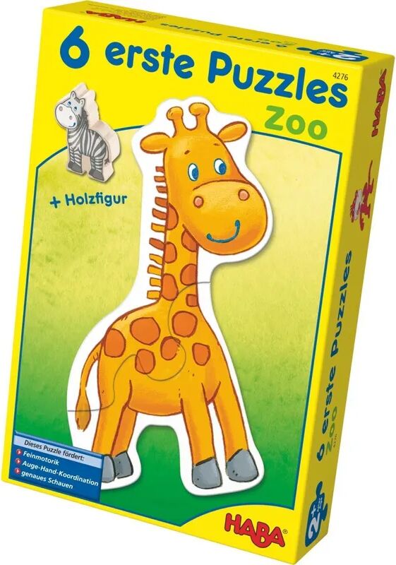 HABA Puzzle 6 erste Puzzles Zoo in bunt