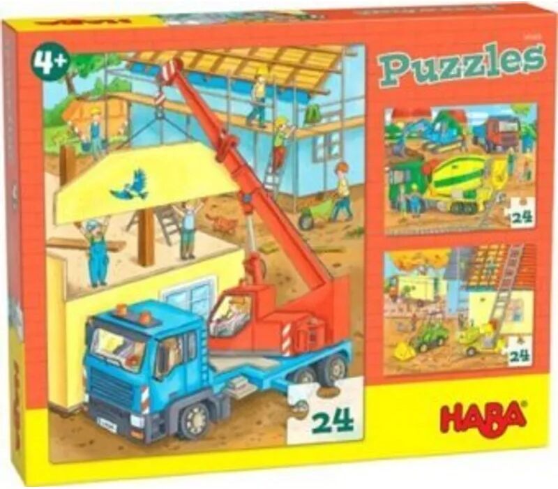 HABA Puzzle AUF DER BAUSTELLE 3x24-teilig