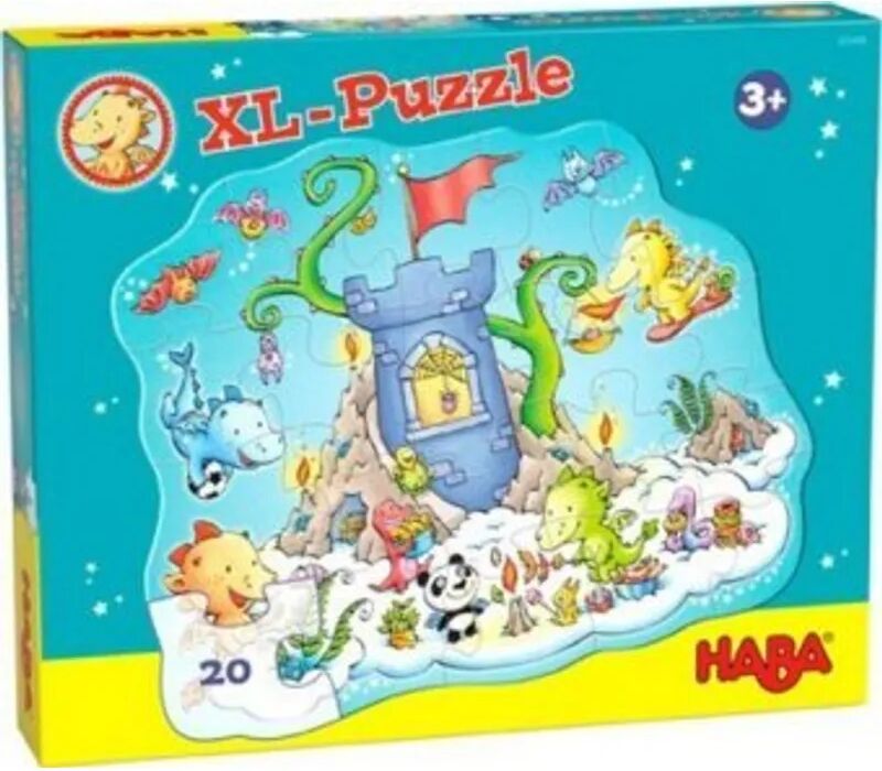 HABA Puzzle DRACHE FUNKELFEUER – PUZZLE PARTY 20-teilig