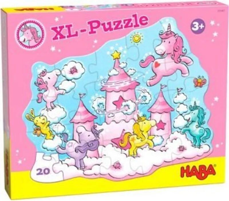 HABA Puzzle EINHORN GLITZERGLÜCK – WOLKENPUZZELEI 20-teilig